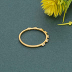 Beaded Round Cut Moissanite Diamond Wedding Band - JBR Jeweler