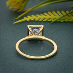 Classic Bezel Set Princess Lab Grown Diamond Engagement Ring - JBR Jeweler