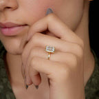 Classic Bezel Set Radiant Lab Grown Diamond Engagement Ring - JBR Jeweler