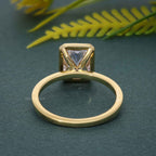 Classic Bezel Set Radiant Lab Grown Diamond Engagement Ring - JBR Jeweler