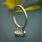 Bezel Set Solitaire Round Lab Grown Diamond Engagement Ring - JBR Jeweler