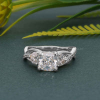 Bouquet Cushion Lab Grown Diamond Engagement Ring