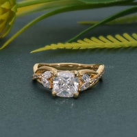 Bouquet Cushion Lab Grown Diamond Engagement Ring