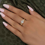 Bouquet Cushion Moissanite Diamond Engagement Ring - JBR Jeweler