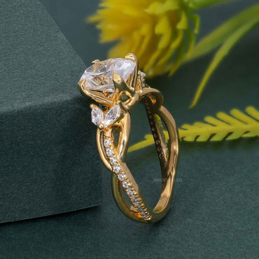 Bouquet Oval Lab Grown Diamond Engagement Ring