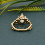 Bouquet Pear Moissanite  Diamond Engagement Ring - JBR Jeweler
