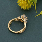 Bouquet Pear Moissanite  Diamond Engagement Ring - JBR Jeweler