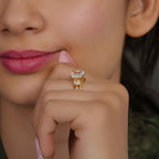 Bouquet Radiant Moissanite  Diamond Engagement Ring - JBR Jeweler