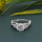 Bouquet Round Lab Grown Diamond Engagement Ring - JBR Jeweler