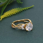 Bouquet Round Lab Grown Diamond Engagement Ring - JBR Jeweler