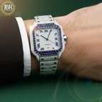 Buy Stainless Steel Hip Hop Bezel Diamond VVS Moissanite Watch