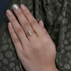 Cathedral Marquise Cut Moissanite Diamond Engagement Ring - JBR Jeweler