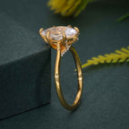 Cathedral Marquise Cut Moissanite Diamond Engagement Ring - JBR Jeweler