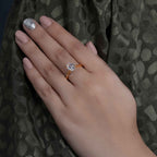 Cathedral Oval Cut Moissanite Diamond Engagement Ring - JBR Jeweler