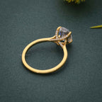 Cathedral Oval Cut Moissanite Diamond Engagement Ring - JBR Jeweler