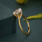 Cathedral Oval Cut Lab Grown Diamond Engagement Ring - JBR Jeweler
