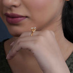 Cathedral Oval Cut Moissanite Diamond Engagement Ring - JBR Jeweler