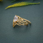 Celtic Irish Style Heart Cut Lab Grown Diamond Bridal Set Ring - JBR Jeweler