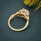 Celtic Heart Moissanite Diamond Engagement Ring - JBR Jeweler