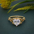 Entwined Celtic Heart Lab Grown Diamond Engagement Ring - JBR Jeweler