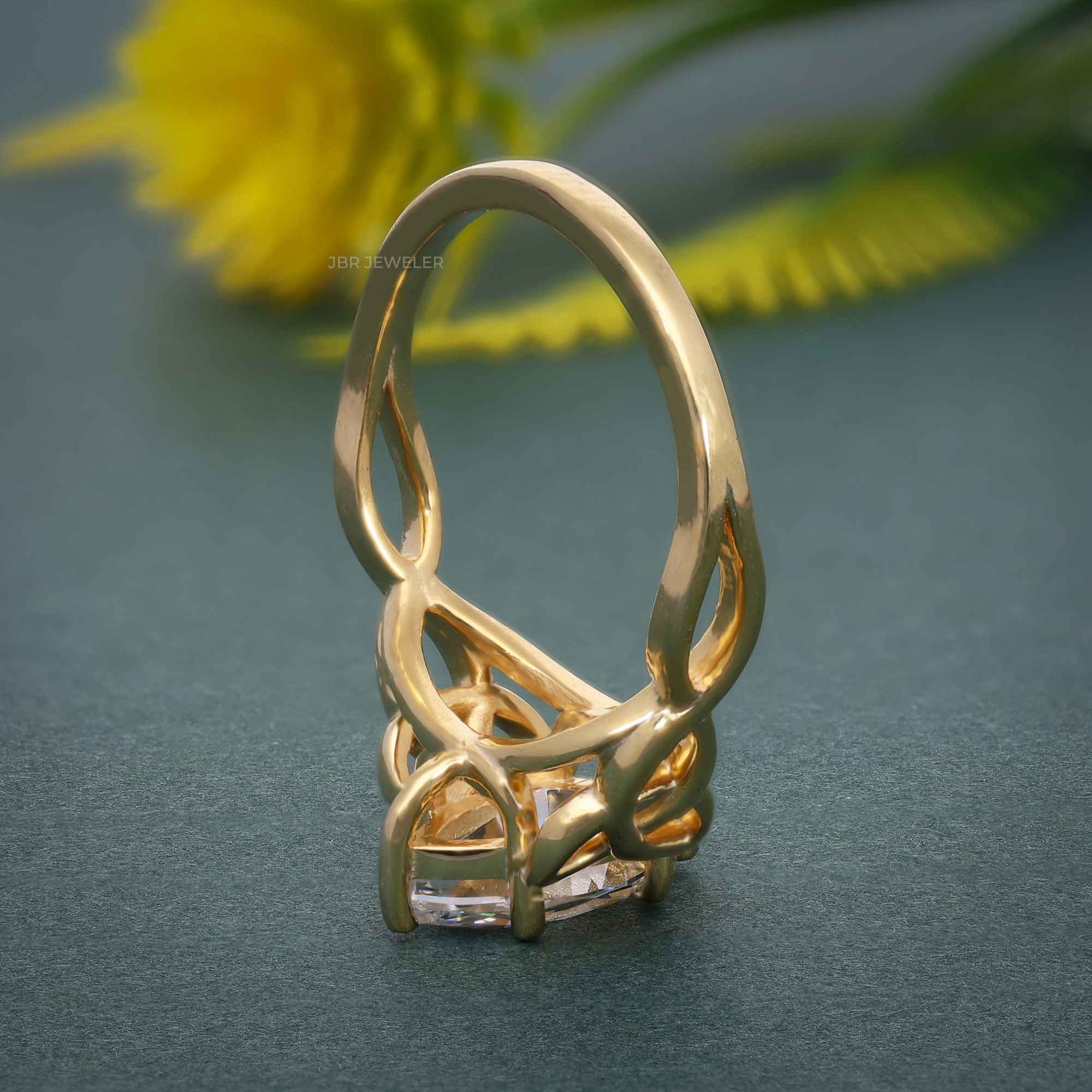 Celtic Marquise Moissanite Diamond Engagement Ring - JBR Jeweler