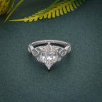 Entwined Celtic Marquise Lab Grown Diamond Engagement Ring - JBR Jeweler