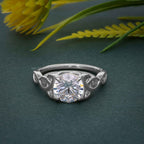 Entwined Celtic Round Cut Lab Grown Diamond Engagement Ring - JBR Jeweler
