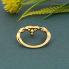 Celtic knot Plain Gold Irish wedding band - JBR Jeweler