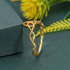 Celtic knot Plain Gold Irish wedding band - JBR Jeweler