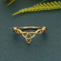 Celtic knot Plain Gold Irish wedding band - JBR Jeweler