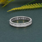 Channel Set Lab Diamond Eternity Wedding Band - JBR Jeweler