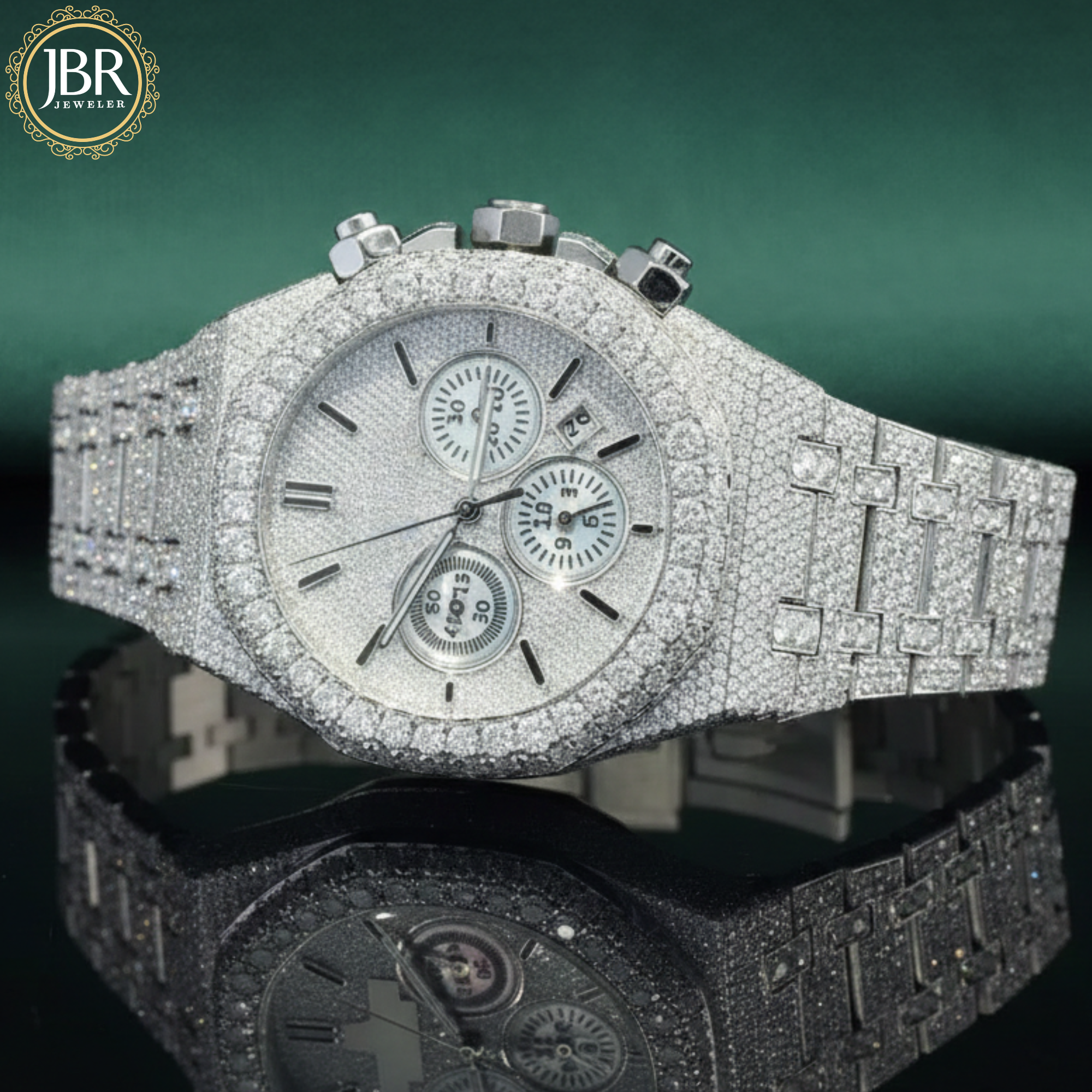 Chronograph Multi Dial Custom Hip Hop Moissanite VVS Watch