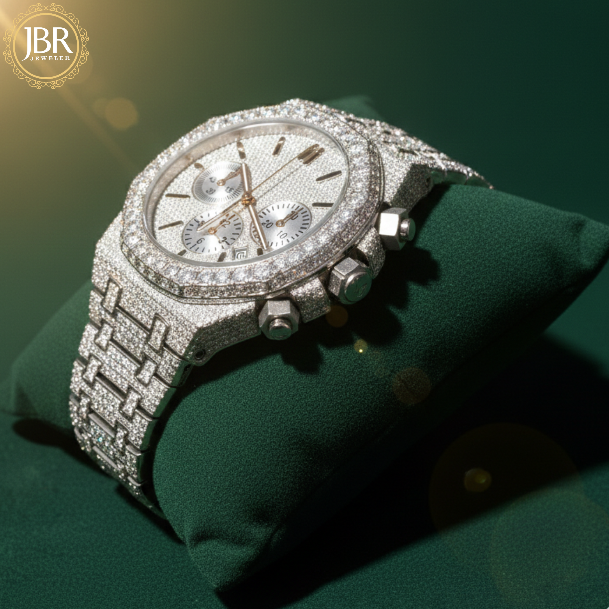 Chronograph Multi Dial Custom Hip Hop Moissanite VVS Watch