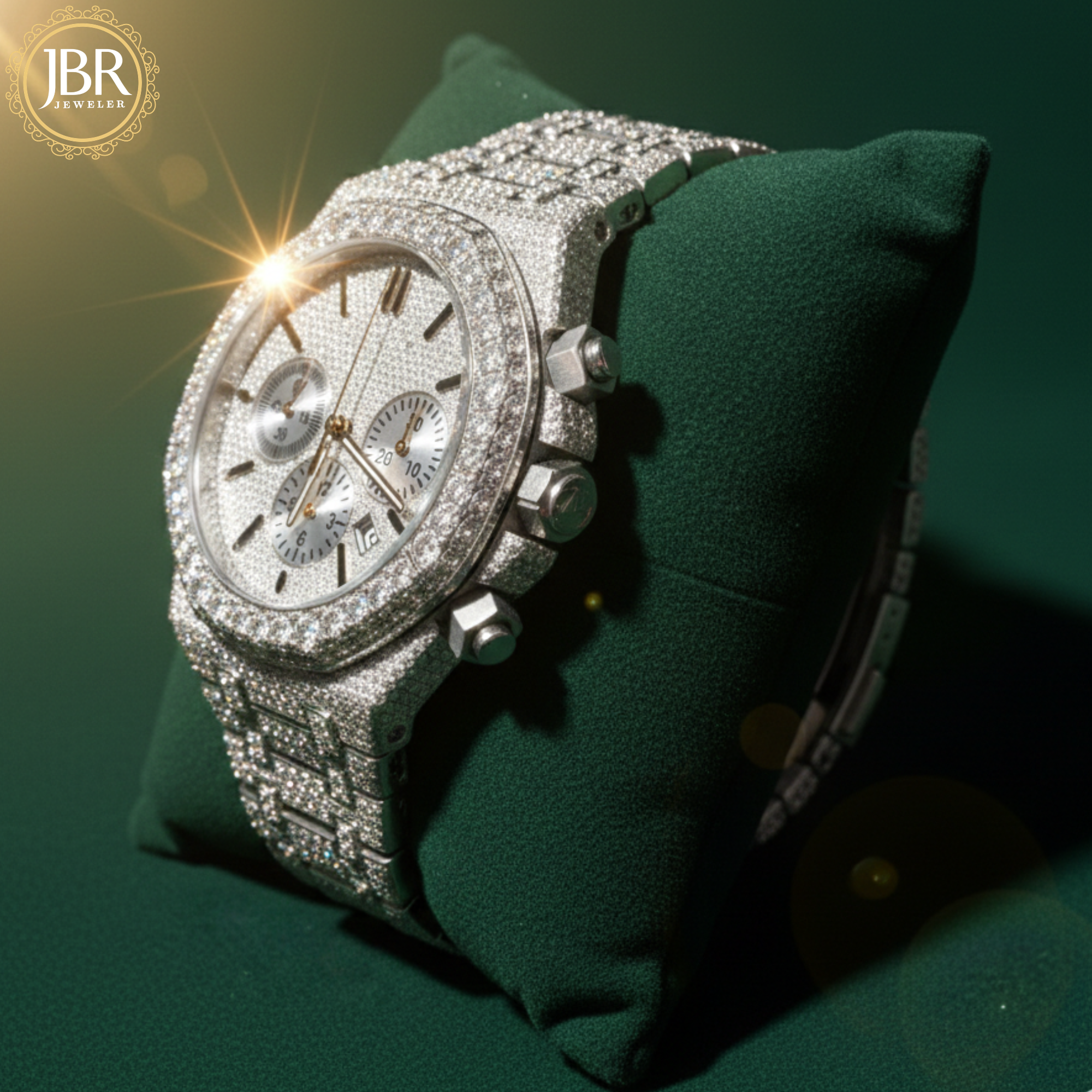 Chronograph Multi Dial Custom Hip Hop Moissanite VVS Watch