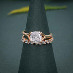 Classic Cushion Cut Moissanite Diamond Wedding Ring Bridal Sets - JBR Jeweler