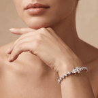 round lab diamond bracelet for women