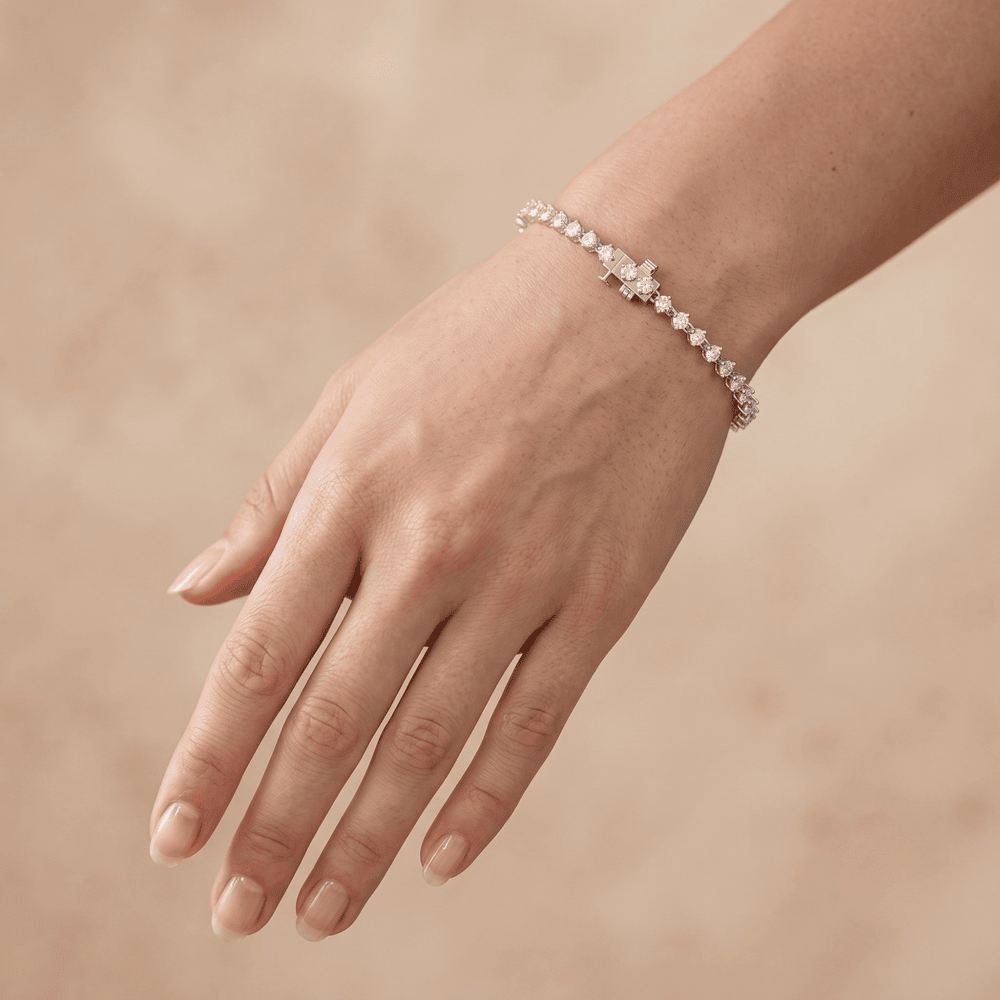 lab diamond anniversary gift bracelet