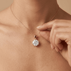 Classic Round Solitaire Lab Diamond Pendant & Necklace