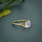 Revealed Solitaire Cushion Lab Grown Diamond Engagement Ring - JBR Jeweler