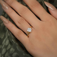 Revealed Solitaire Cushion Lab Grown Diamond Engagement Ring