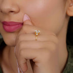 Classic Three Stone Round Cut Moissanite Engagement Ring - JBR Jeweler