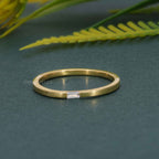 Comfort fit Baguette Moissanite Diamond Wedding Band - JBR Jeweler