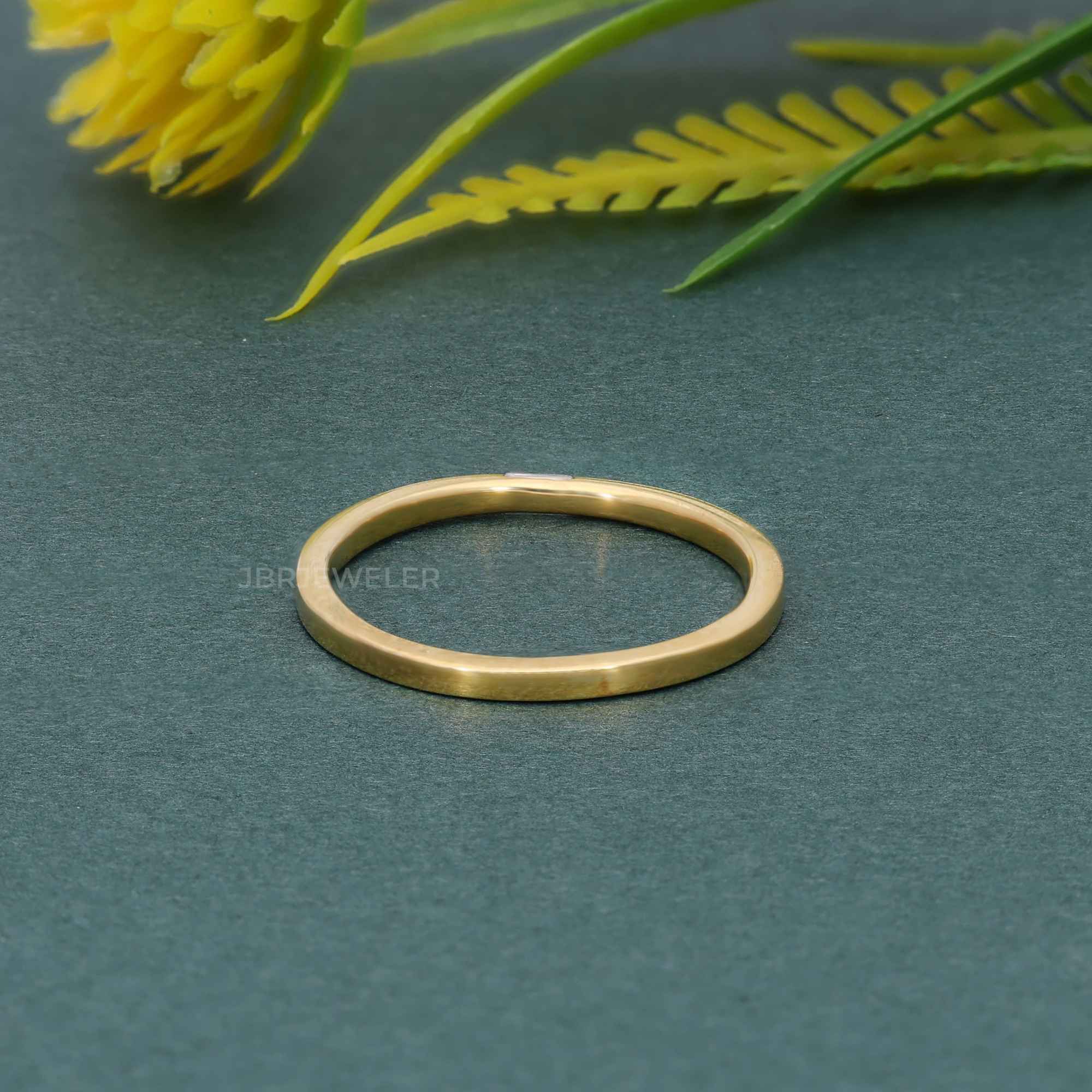 Comfort fit Baguette Lab Diamond Wedding Band - JBR Jeweler