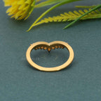 Crescent Moissanite Diamond Wedding Band - JBR Jeweler