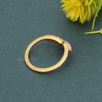 Crescent Lab Grown Diamond Wedding Band - JBR Jeweler