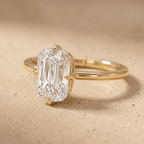Crisscross diamond engagement ring