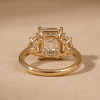 Crisscross lab diamond gold ring for women
