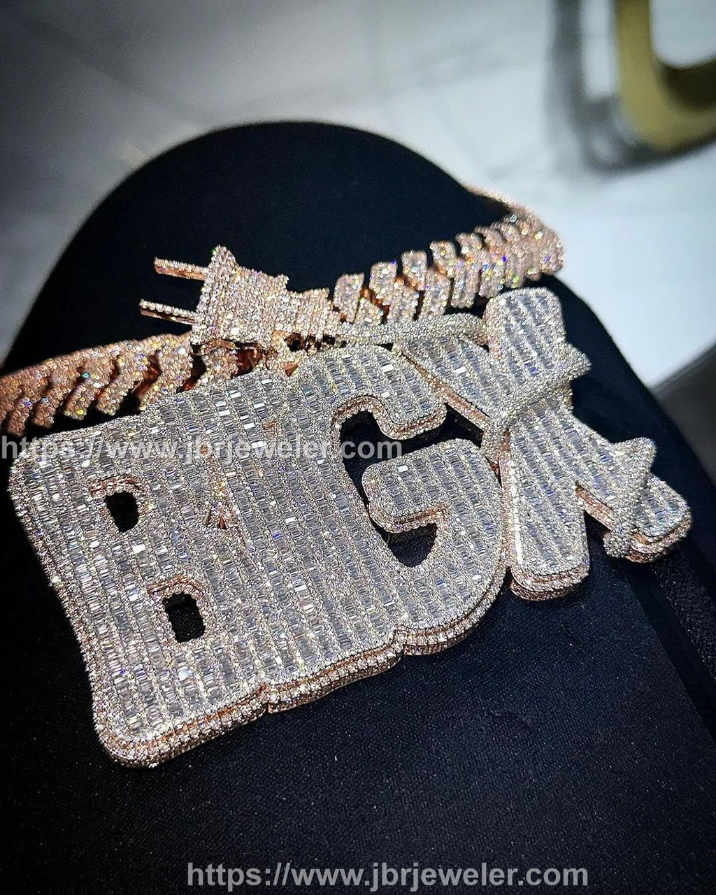 Custom Name Diamond Pendant Real VVS Moissanite Men Hip Hop Pendant Bust Down Highest Quality 925 Silver Iced out Pendant For Birthday Gift - JBR Jeweler
