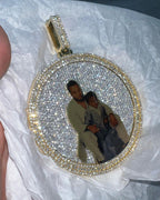 Custom Photo Pendant 3D iced out Pendant Fully Iced Bust down Memory Gift - JBR Jeweler
