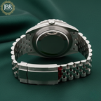 Dark Rhodium Dial DJ 41mm Moissanite Diamond Bezel Watch | Jubilee Bracelet